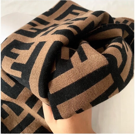 Moyi 100% Kaschmirschal für Frauen Herbst- und Winterbriefe Mutter und Tochter warmer Schal doppelseitig vielseitig und modischer Schal ff Cashmere Version