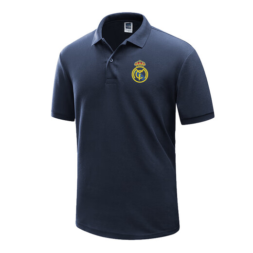 乐漫咪并力马德里西甲皇马训练队服男装Polo衫Realadrid短袖T恤夏足球 白色 xxxl