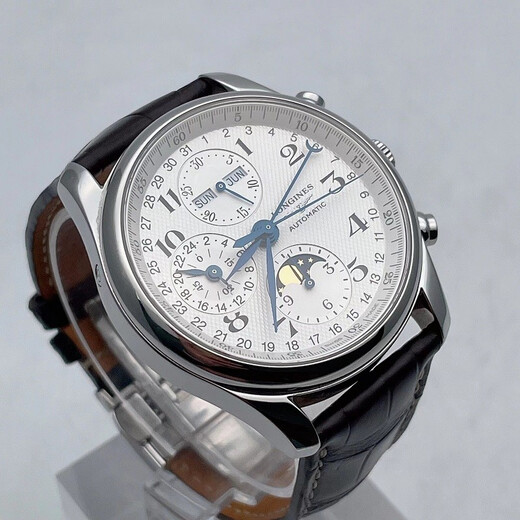 
[Second-hand 99 new] Longines watch men's watch 4/eight-needle moon phase automatic mechanical watch Dial 40/42MM L2.673.4.78.3 40mm new L687 movement