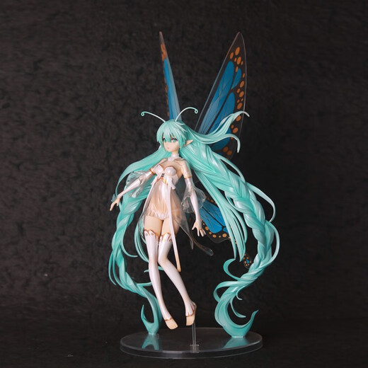 Babe Ai Hatsune Miku figure peripheral miku beautiful girl two-dimensional model chassis ornaments for friends birthday gift Hatsune Butterfly Hime [34cm]