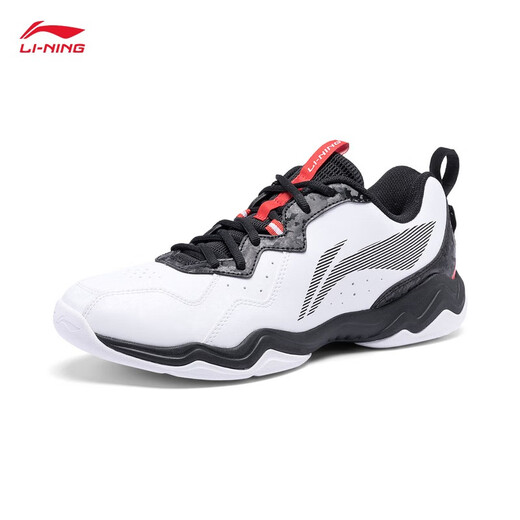 
Li Ning CS6丨Badminton training shoes for men and women the same new markless wear-resistant sports shoes Standard white/black-3 42