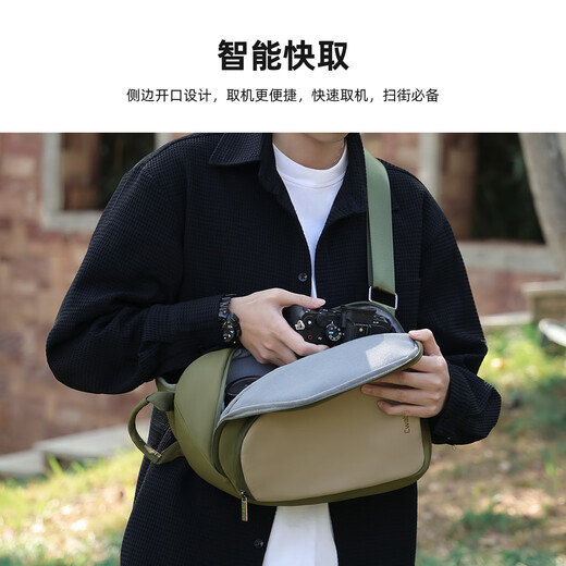 CWATCUN shoulder camera bag cross-body large capacity waterproof photography bag commuter travel backpack suitable for Fujifilm Sony Nikon Canon