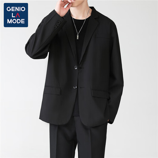 GENIOLAMODE品牌西服男装潮流单西春秋季休闲便西上衣新郎伴郎礼服外套男