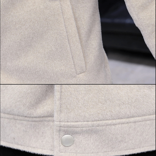 Specht Jacke Männer 204 Neue Frühlings- und Herbstjacke Männer plus Baumwollmode -Wollmotor Feste Farben Winter Casual Top Männer 681 Khaki 2xl