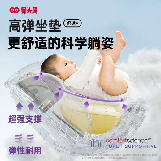 
Owl (SAVILE) wonderful turn PRO + child safety seat 0-4-7 years old car for baby seats can be seated and lying on the car [upgrade] wonderful turn pro + deep space black