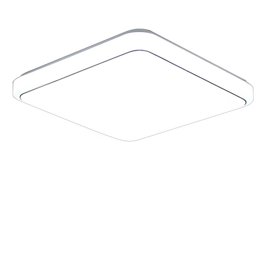 微伙方灯吸顶灯LED正方形卧室灯餐厅客厅灯阳台走廊厨卫家用灯具吸灯 48*48金线48W白光