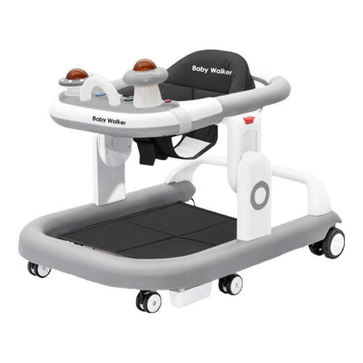 Habik Walker O-leg Baby Multifunktions Handschusse Anti-Rolling-Baby kann das Auto zum Auto fahren oder schieben. Upgrade -Version - Rot [Musiktbox -Spielzeug + Essschild]