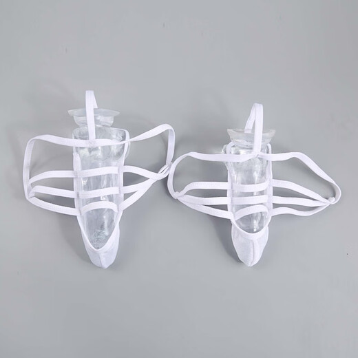 Men's Rope Sexy See-Through Underwear Men's Egg-Exposed Airplane Thong Black Black L(16cm)