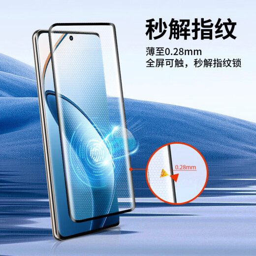 Langke [2 pieces in pack] suitable for Realme 12Pro tempered film Realme 12pro+ mobile phone film curved surface covering ultra-thin HD protective film anti-fall anti-fingerprint mobile phone film