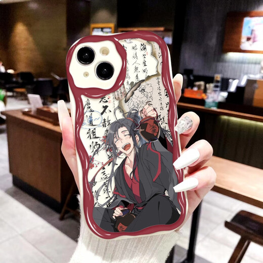 魔道祖师魏无羡原耽手机壳适配苹果15p红米note12vivoy78y70sOPPO 奶油纹透明壳-W16834 OPPO系列-型号发送客服备注