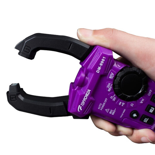 
XMSJ Tofurui TOPFORZA clamp meter digital real-value AC clamp type multi-purpose meter intelligent anti-burn digital display basic LED lighting DM-9901