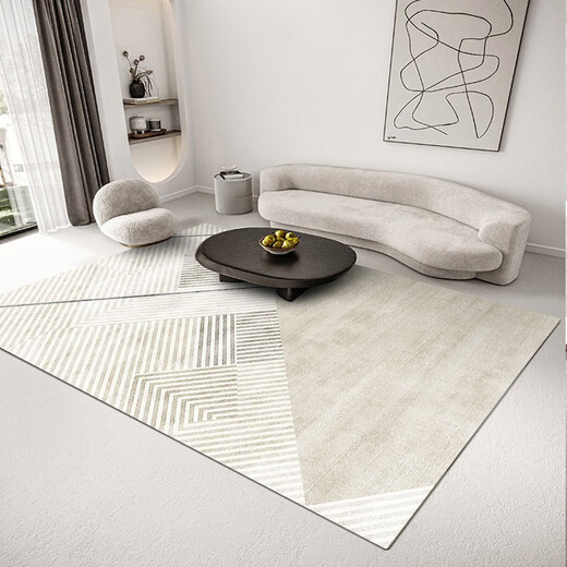 Alfombra de pájaros de la aveña de la sala de estar Maneta de café Japonés Estilo Nórdico Nórdico Estilo Ins Sofá Maneta de cama Hogar Simple Gray ZJ694 140*200cm