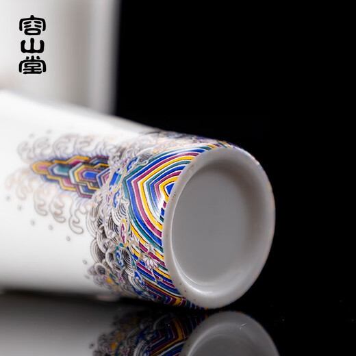 Rongshantang gold silk enamel ceramic wine set, white wine dispenser set, household light luxury high-end wine dispenser, one pot and two cups, enamel color wine dispenser, one pot and two cups, 170ml