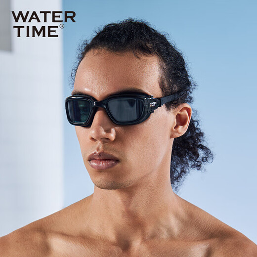 WATERTIME/Shuichuan swimming goggles myopia anti-fog high-definition large-frame swimming goggles for men and women professional training swimming goggles black