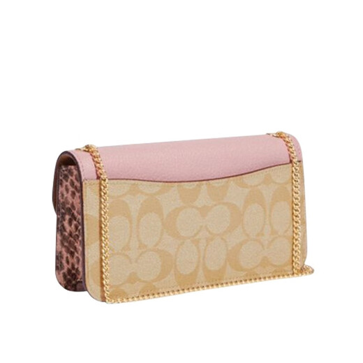 CoaCH (COACH) women's bag Morgan mini chain one-shoulder Morgan underarm crossbody bag for girlfriend CE693 khaki pink IMV3C