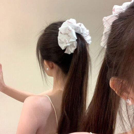 Korean style fabric three-dimensional bow banana clip, feminine ponytail clip on the back of the head, half-tied shark clip headdress, great value for 2 pieces, great deal