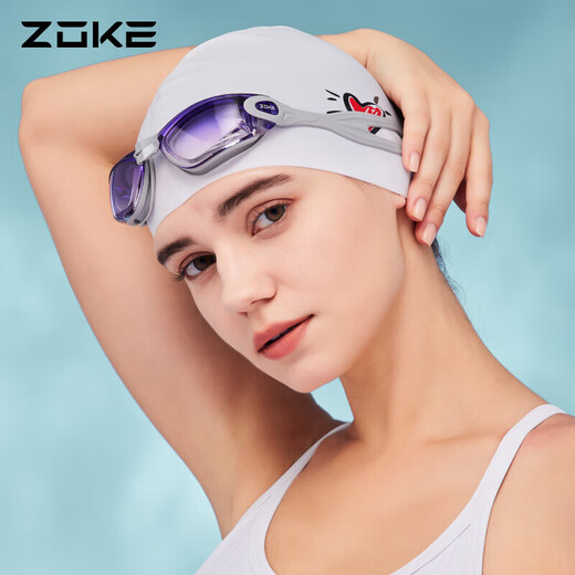 ZOKE adult swimming goggles unisex large frame flat sports competition professional swimming goggles 614501105
