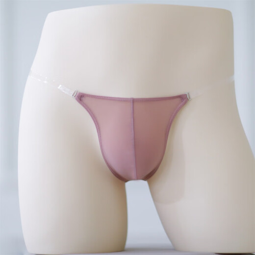 One rope mini bag thong seamless underwear men's sexy transparent belt low waist new gay men's white