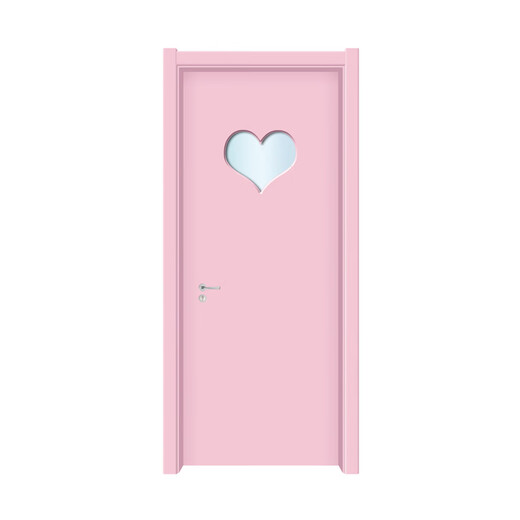 Renjuyi Bedroom Door Wooden Door Interior Door Full Set Solid Wood Composite Interior Door Customized Set Paint-Free Hotel Paint Room Door Red