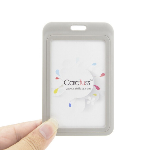 
Kafus Fashion Employee Brand with Round Rope Lanyard Certificate Card Set Working Card Customized Working Card Guest Certificate Conference Certificate Working Card School Card Certificate Student Meal Card Bus Card Access Control Card C5 Gray Blue Vertical Edition + 9734 Gray Blue Round Rope 1
