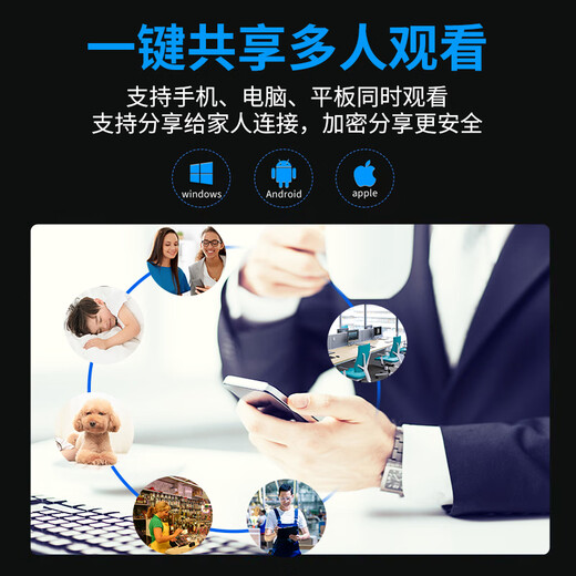 霸天安监控摄像头家用无线wifi高清室内4g无网络终身免流量手机远程监控器360度无死角带夜视全景可对话 【50天录像】双摄1000万+停电录像