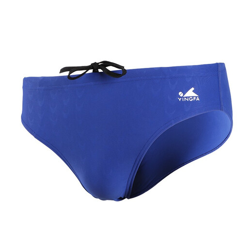 YINGFA Men's Swimming Briefs with Drainage Line Professional Competitive Swimming Briefs 9201 Blue M