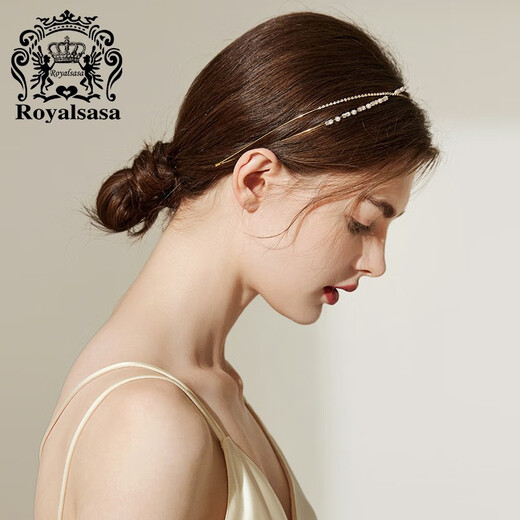 Royal sasa royal salsa narrow imitation crystal Korean internet celebrity face wash headband versatile simple fresh super fairy sweet pressure hair hoop