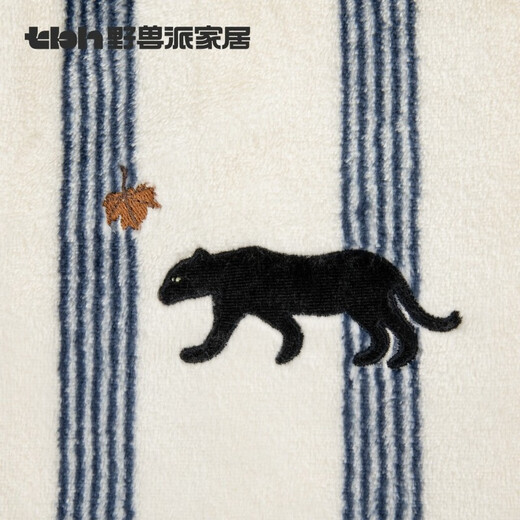 Brutalist Home (tbh) Urban Beast Black Panther Flannel Home Clothes Set Can Be Weared Outside Winter Couple Pajamas Black Panther Flannel Home Clothes Set Dark Blue Stripes XS One Size