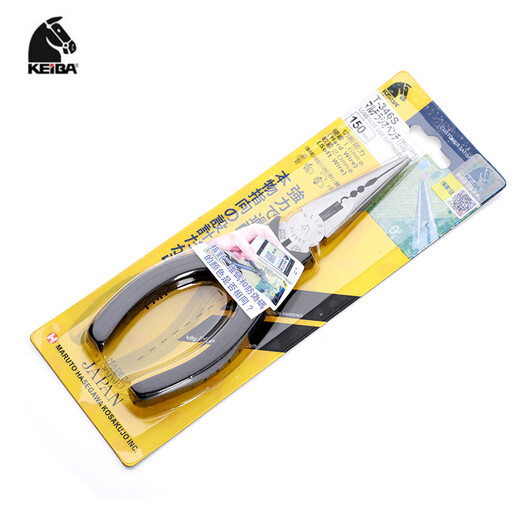MDNG imported from Japan KEIBA Continental T-316S/T-346S electrician needle nose pliers 6-inch multi-functional pliers tip