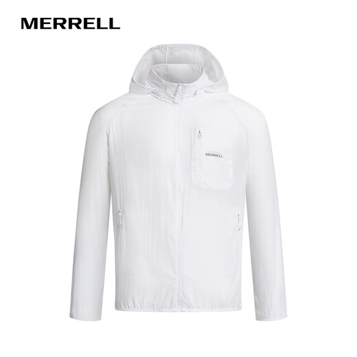 Merrell outdoor sun protection clothing UPF40+ men's breathable thin skin clothing summer fishing clothing skin clothing sun protection clothing for men white M