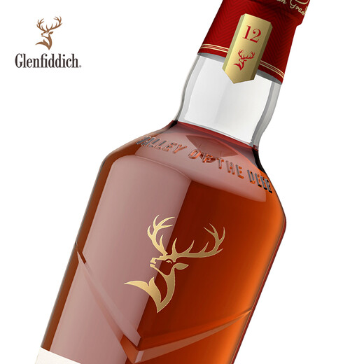 格兰菲迪（GLENFIDDICH）天使雪莉12年苏格兰单一麦芽威士忌洋酒礼盒700ml 礼物送礼