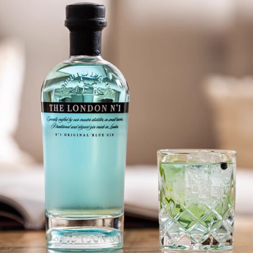 JiTu金典淡蓝色LONDON N1 GIN伦敦一号金酒英国进口珍正产自伦敦 700mL