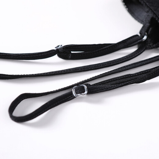 Jinsanta silk tube top straps adjustable straps 1NZW2409 black XL