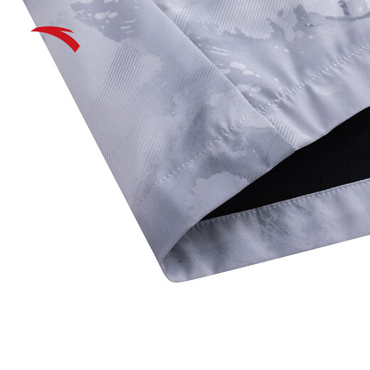 ANTA Water Repellent Jacket丨Woven Sports Top Men's Winter Hooded Jacket Top 152447617N Pure White/All-over Print-3 L (Male 175)