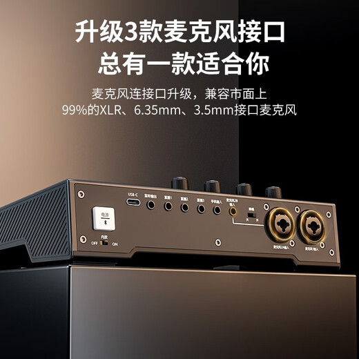 Maono external sound card set Anchor live broadcast professional recording equipment K song sound repair complete set of mobile phone computer condenser microphone Maono Bobo Mai AM100+PM320S cantilever (professional live recording)