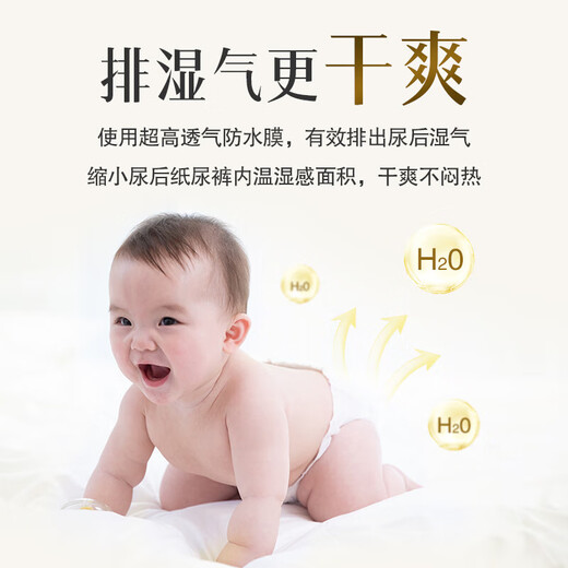 Goo.n Premium Dawang Leichter Federring-Aufkleber Windeln Dünne federsensende atmungsaktive Baby-Windelhosen Pull-Tight-Hose Kleinkinder Dawang Leichte Federschlittenhosen xxl22 Stücke