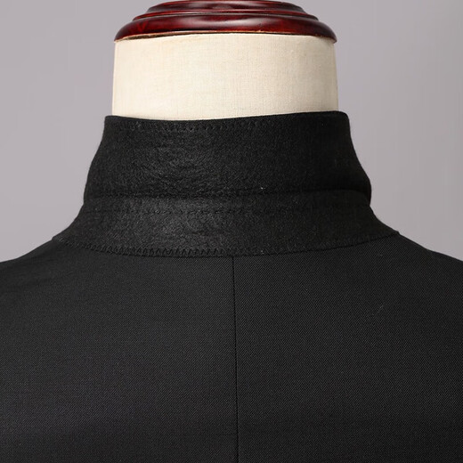 ROMON Men's Business Casual Suit 2025 Autumn New Professional Slim Wool Suit Two-piece Men's Black Two-piece Suit S