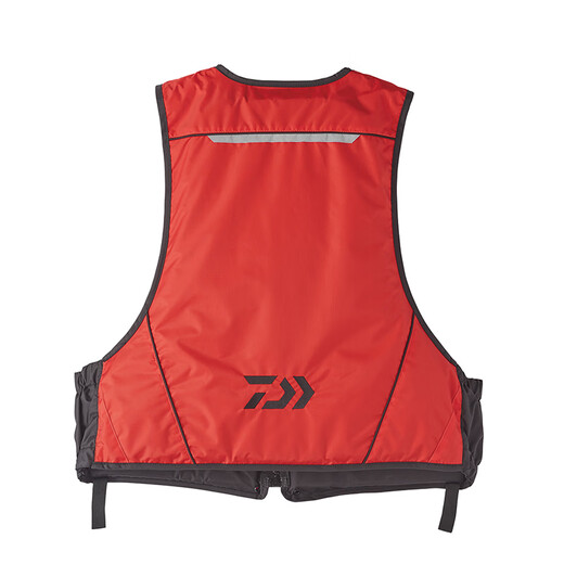 DAIWA new model DF-3420 life jacket, lightweight large buoyancy vest life jacket for offshore fishing boats, adult fishing equipment, red M