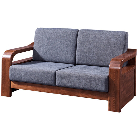 Guangming Möbel Massives Holzsofa Ecksofa Kombination Sofa Abnehmbar waschbarer Shuiquliu Sofa Modernes chinesisches Sofa 3884a Doppelte