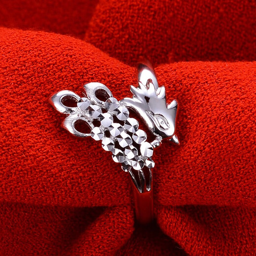 Yuan Shengfu's new PT950 premium Phoenix platinum ring, women's live dignified and elegant platinum ring, 2.75 grams