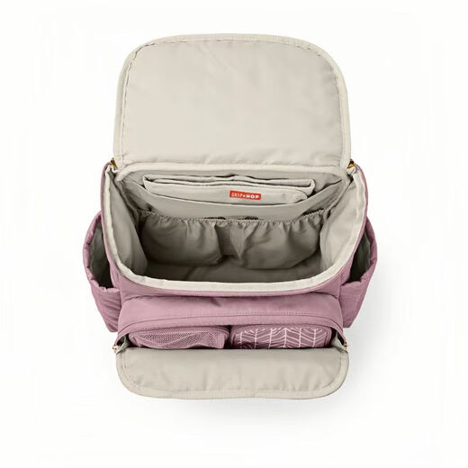 SKIP HOP (SKIPHOP)SKIP HOP Mommy Bag Large Capacity Multi-function Mommy Bag Handheld Mommy Bag Backpack Fashionable Backpack Purple Mist Color (New Style)