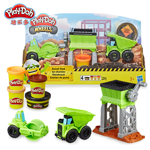 [70% neu] Hasbro farbige Schlamm Plastikine DIY Kinderspielzeugmodell Geschenk Food Grade Natural Weizenmehl Produktion Transport Serie Engineering Fahrzeug Set E4293
