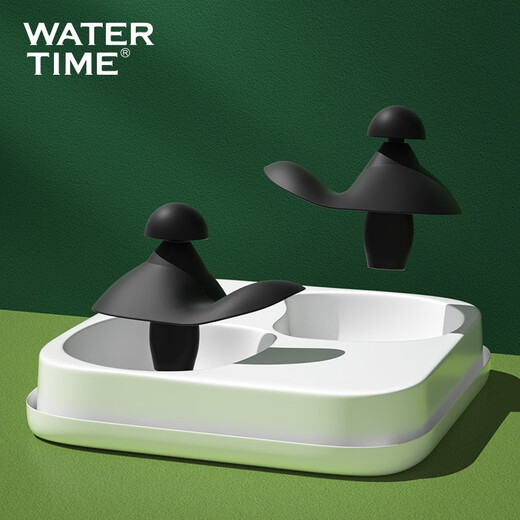 WATERTIME swimming earplugs, nose clip, waterproof earplugs, adult and children's diving ears, anti-water, non-slip, not easy to fall off swimming equipment, white (earplugs), one size fits all