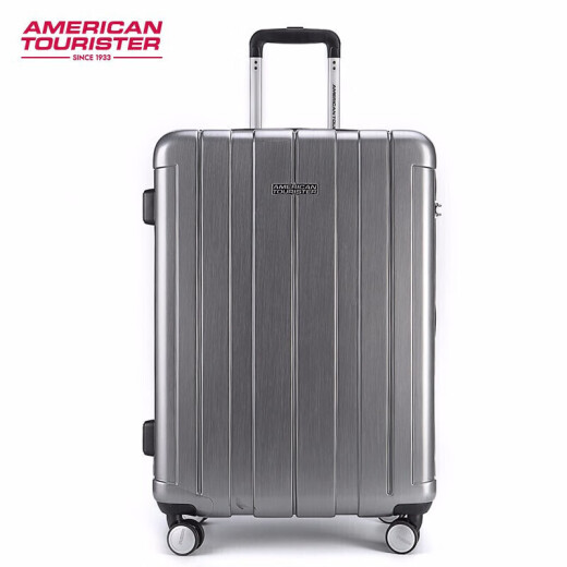 AmericanTourister men's and women's universal wheel suitcase business bag boarding code box suitcase 20-inch silver BJ9