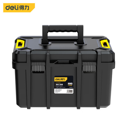 Deli Tool Box Large Multi-Function Repair Tool Electrician Tool Box Household Hardware Storage Box Home Storage Box 22 Inches Widen and Height Electric Hammer Double Layer Thickening