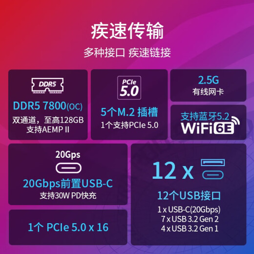 华硕（ASUS）  Z790 Z690 电脑游戏电竞主板 支持DDR5D4内存  STRIX Z790-E