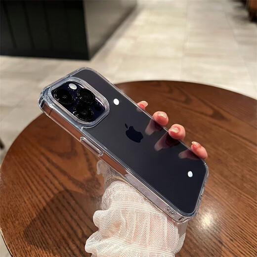 和肯 不易发黄透明亚克力适用iPhone16pro手机壳全包防摔硬壳软边框简约透明苹果手机保护壳情侣男女款 晶盾全包镜头款【高品质，裸机手感】 iPhone16pro