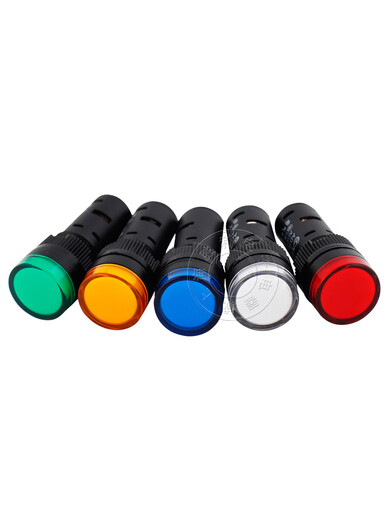 Power indicator light AD16-16Cled signal opening 16MM24V220V380V red, yellow, green, blue and white red AC DC 12V