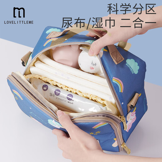 倩挥婴儿新生宝宝外出便携式防水可水洗隔尿垫儿童大尿布包收纳袋 1条装 天马星空