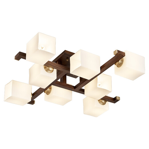 Cobre Heart Woody NUEVA Lámpara de sala de estar de estilo chino Lámpara de sala de baño sencilla Lámpara de techo de la sala de techo de estilo chino